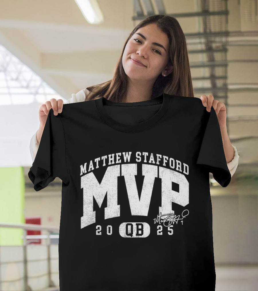 Matthew Stafford MVP 2025 QB Signature T-Shirt