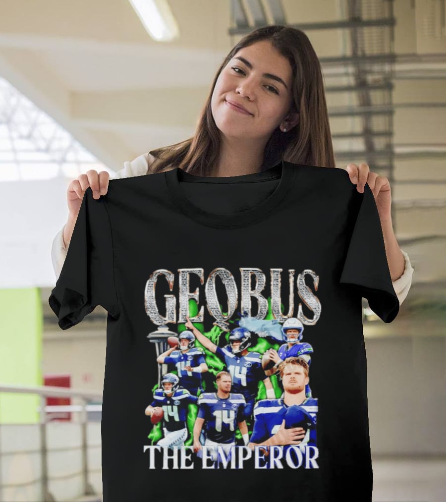 Geobus The Emperor Sam Darnold Seattle Seahawks Football T-Shirt