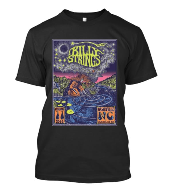 Billy Strings February 2026 ExploreAsheville.com Arena Asheville NC T-Shirt