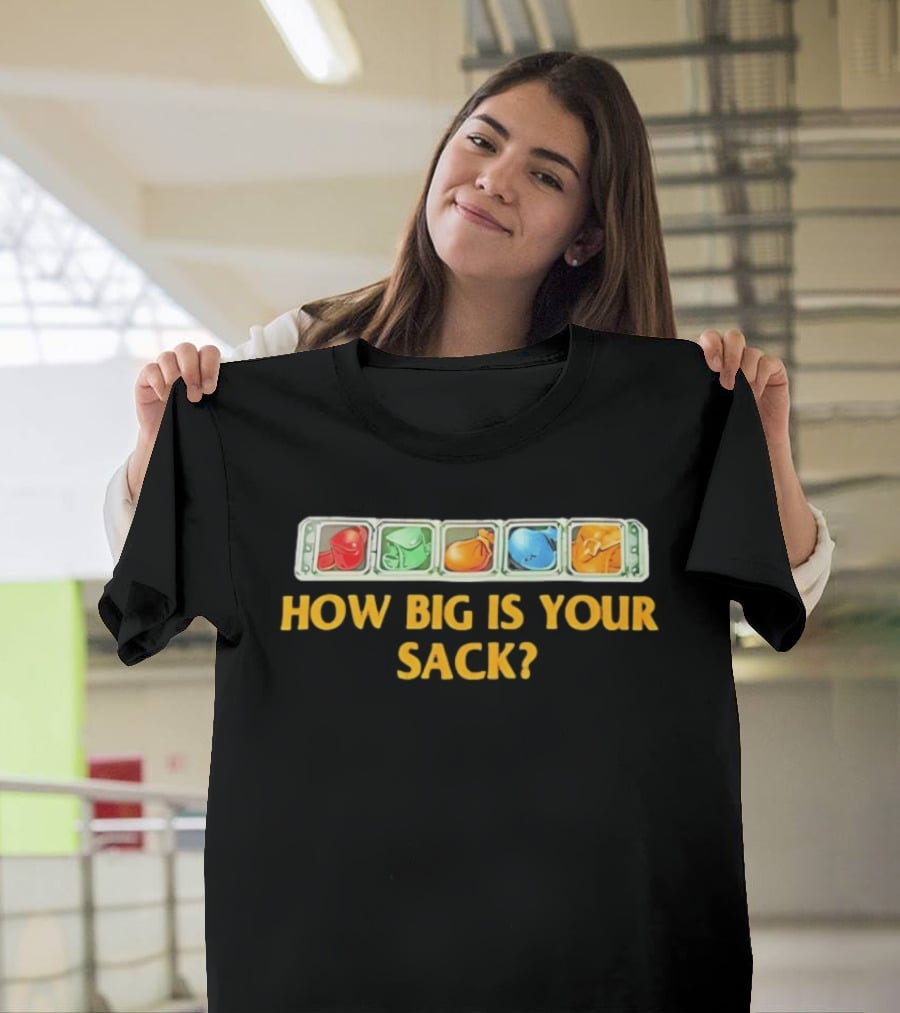 How Big Is Your Sack Colorful Cartoon Heads T-Shirt