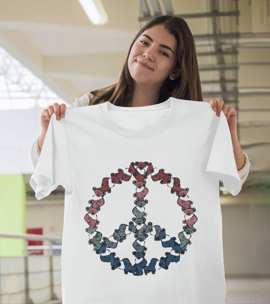 Grateful Dead Dancing Bears Peace T-Shirt