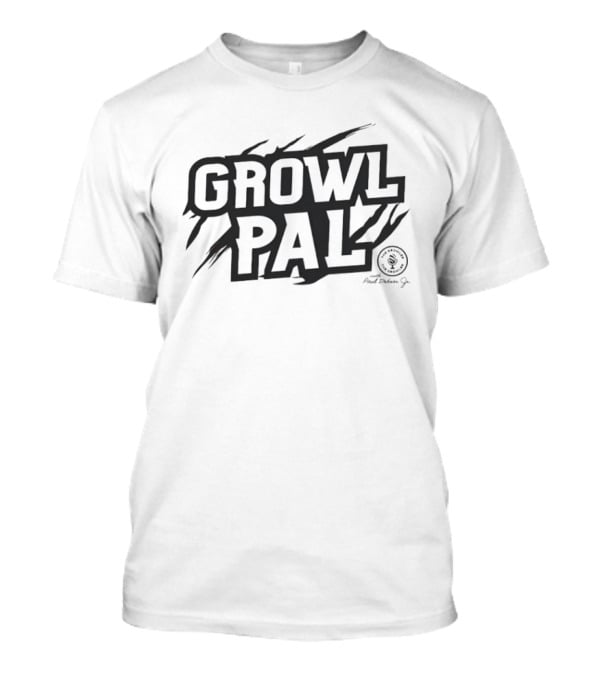 GROWL PAL Scratch Mark Logo Adolfo Jr T-Shirt