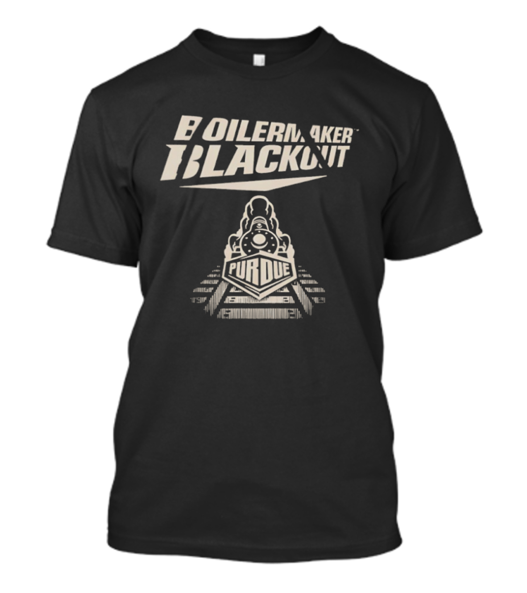 Boilermaker Blackout Purdue Train T-Shirt