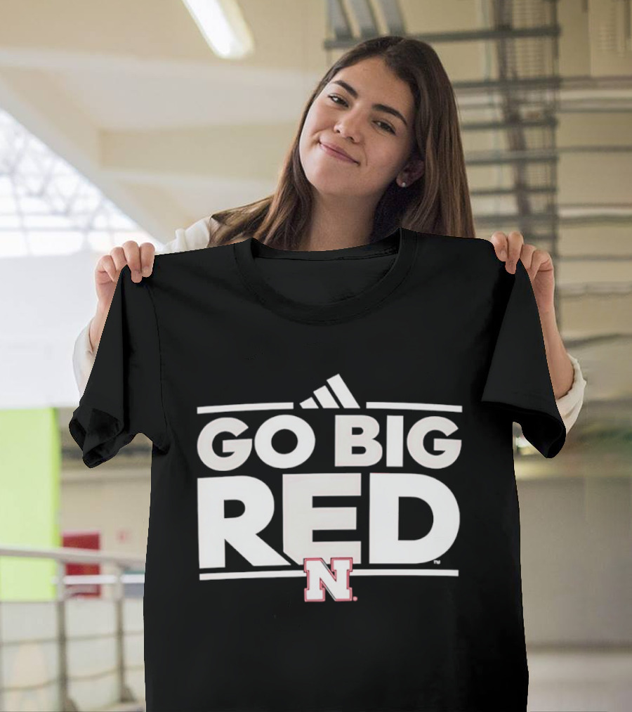 Adidas Nebraska Cornhuskers Go Big Red N T-Shirt