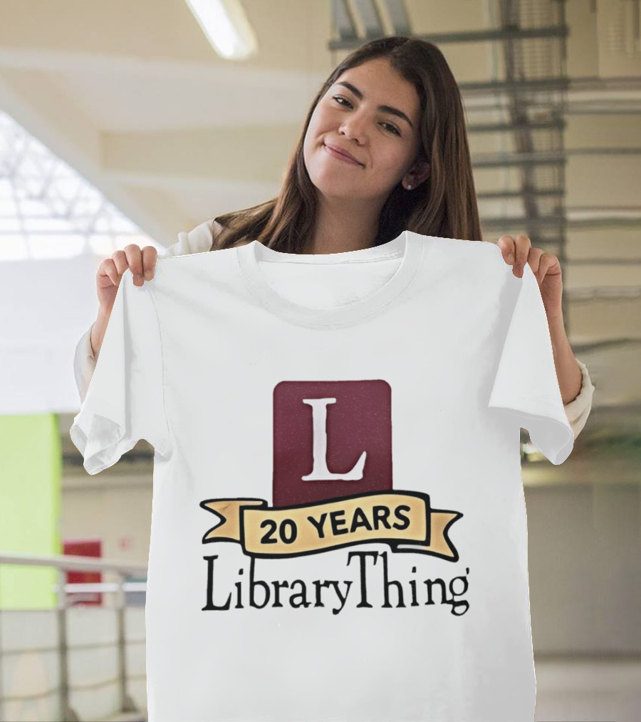 20 Years LibraryThing L Anniversary Celebration T-Shirt