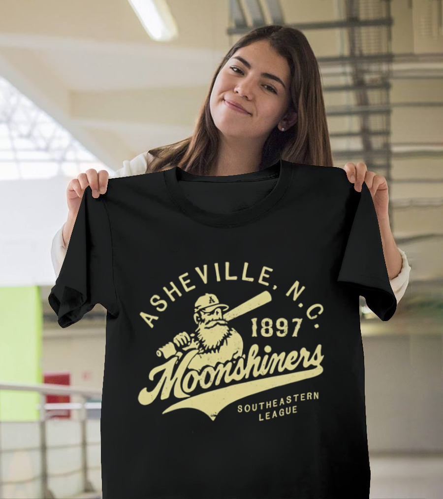 Asheville N.C. Moonshiners 1897 Southeastern League Baseball Team T-Shirt