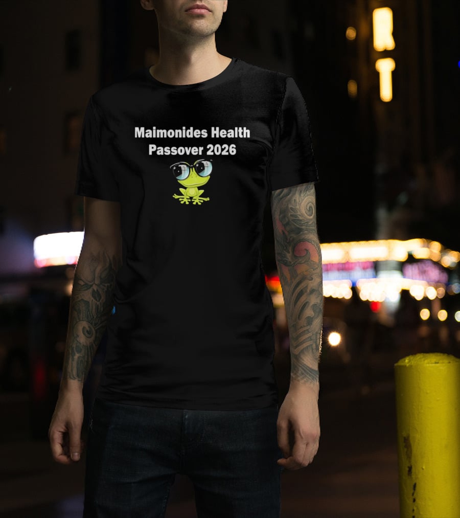 Maimonides Health Passover 2026 Frog T-Shirt
