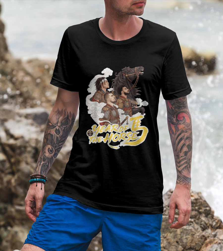 Denver Nuggets Year Of The Horse Warriors In Battle Armor T-Shirt