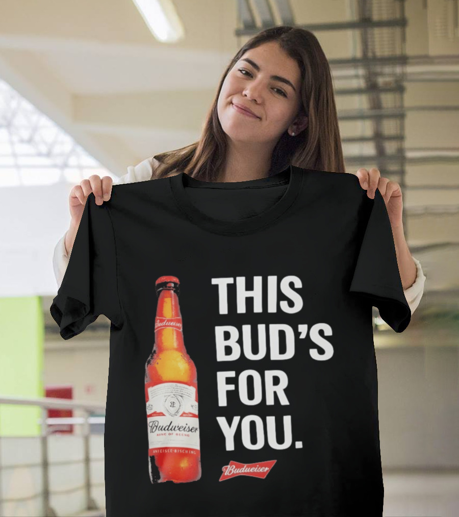 Budweiser This Bud's For You Beer Bottle T-Shirt