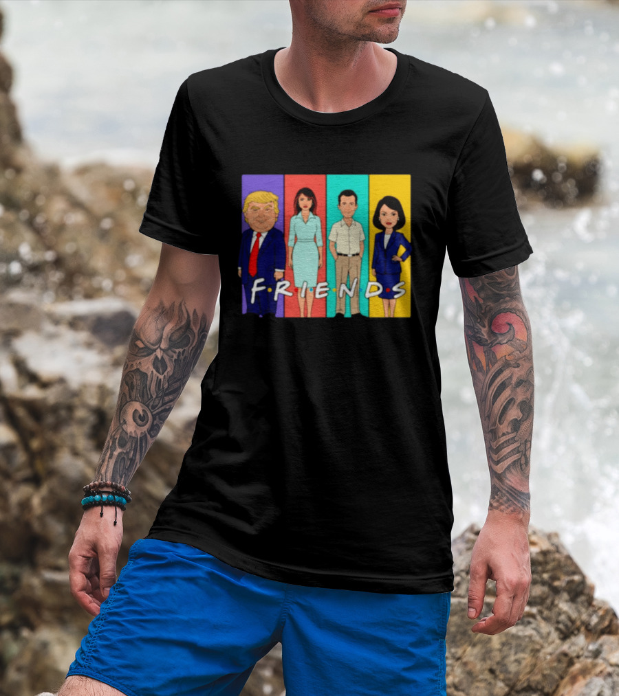 Famous Political Figures Friends Parody Cartoon Meme T-Shirt