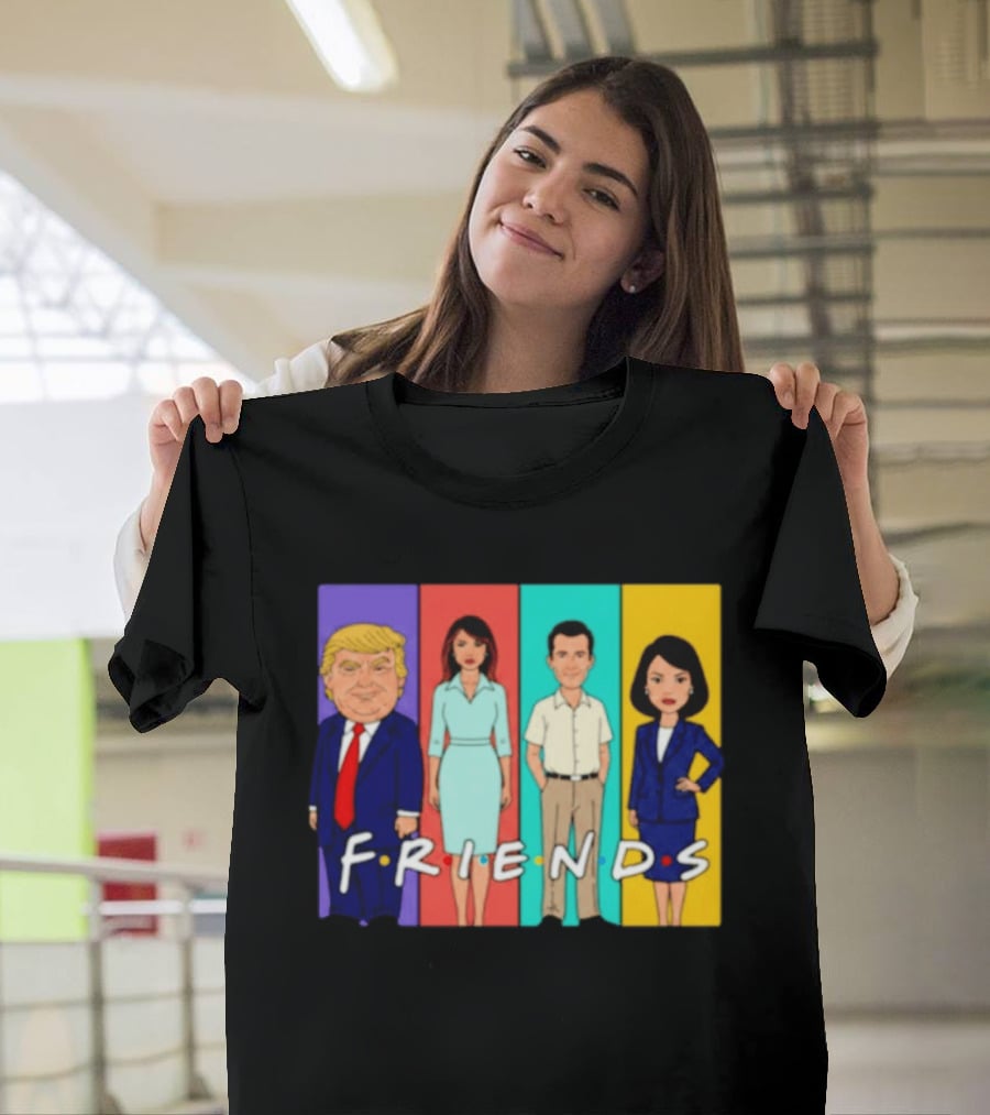 Famous Political Figures Friends Parody Cartoon Meme T-Shirt