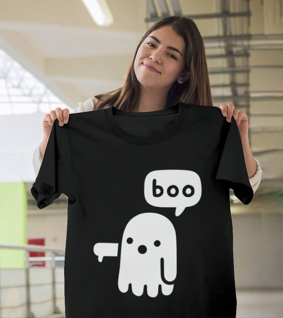 Boo Ghost Disapproval Gesture T-Shirt