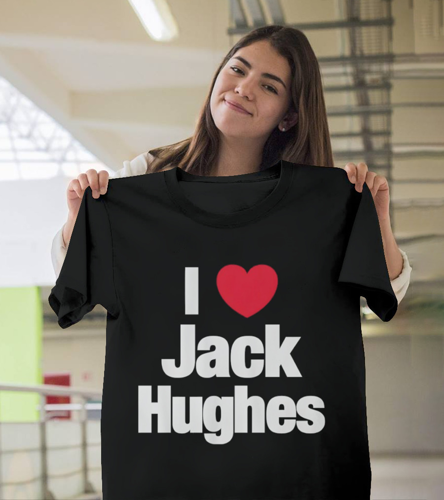 I Love Jack Hughes USA Hockey American Olympic T-Shirt