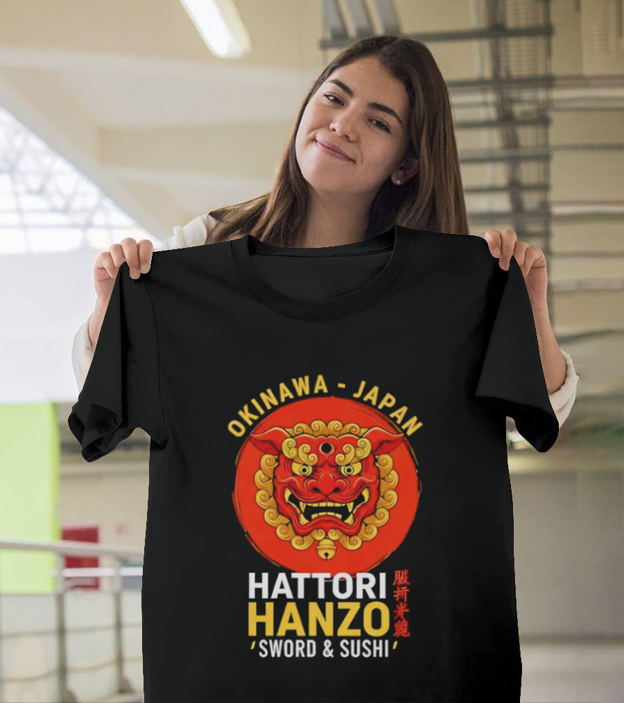 Okinawa Japan Hattori Hanzo Sword And Sushi T-Shirt