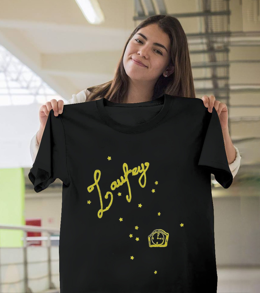 Laufey A Matter Of Time Tour Yellow Starry Crown T-Shirt