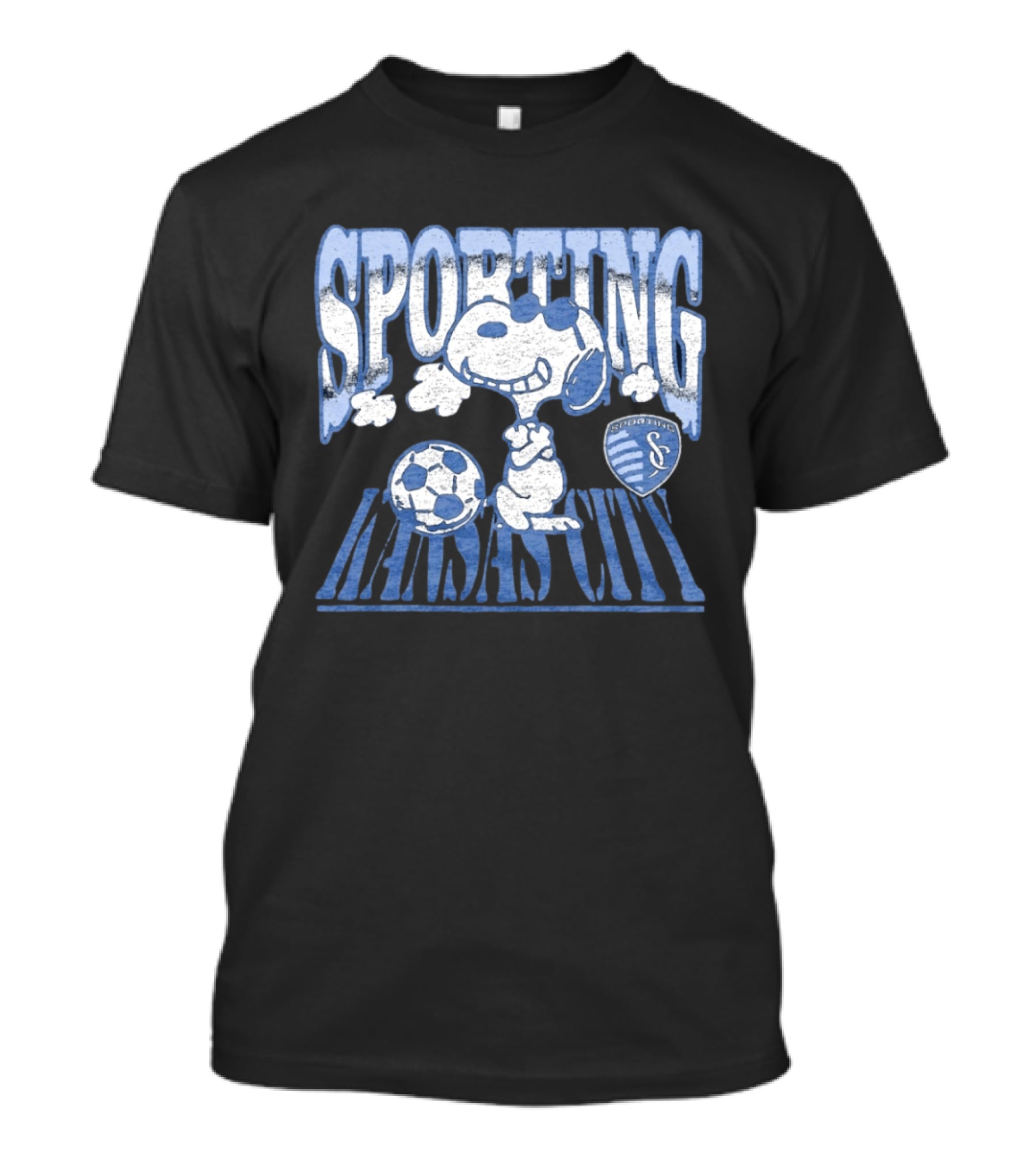 Sporting Kansas City Snoopy Sunglasses Soccer Collaboration T-Shirt