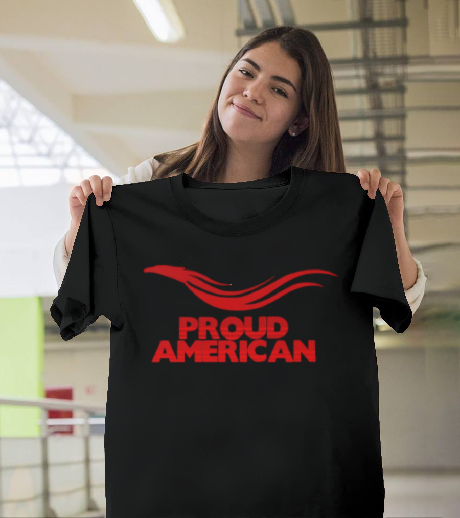 Proud American Red Wave Patriot T-Shirt