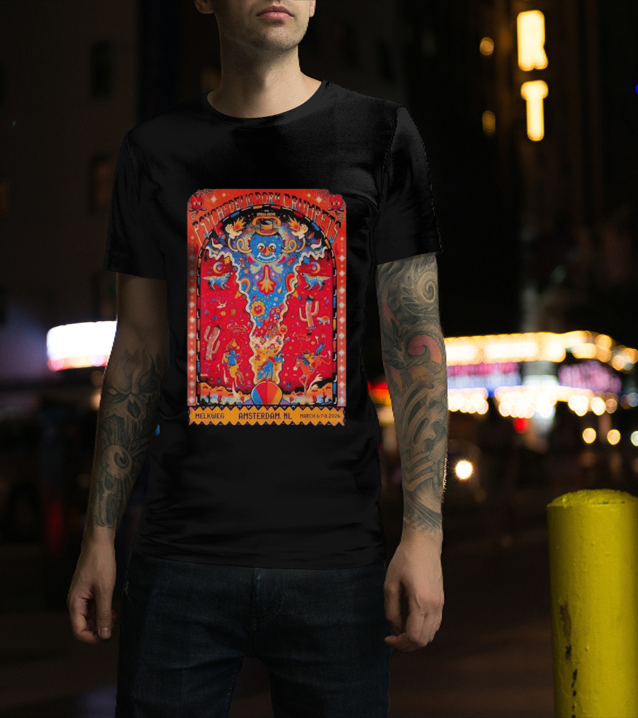 Psychedelic Porn Crumpets Live Melkweg Amsterdam March 6 8 2026 Tour T-Shirt