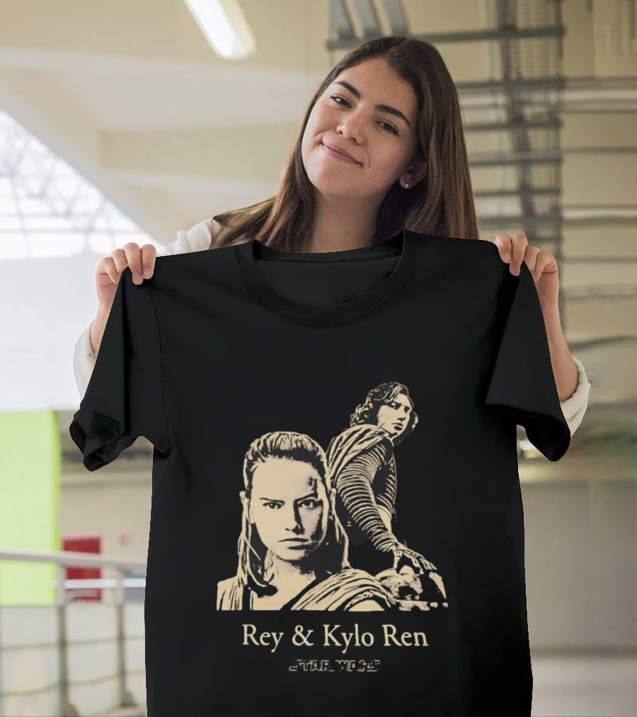 Rey & Kylo Ren Star Wars Characters Epic T-Shirt