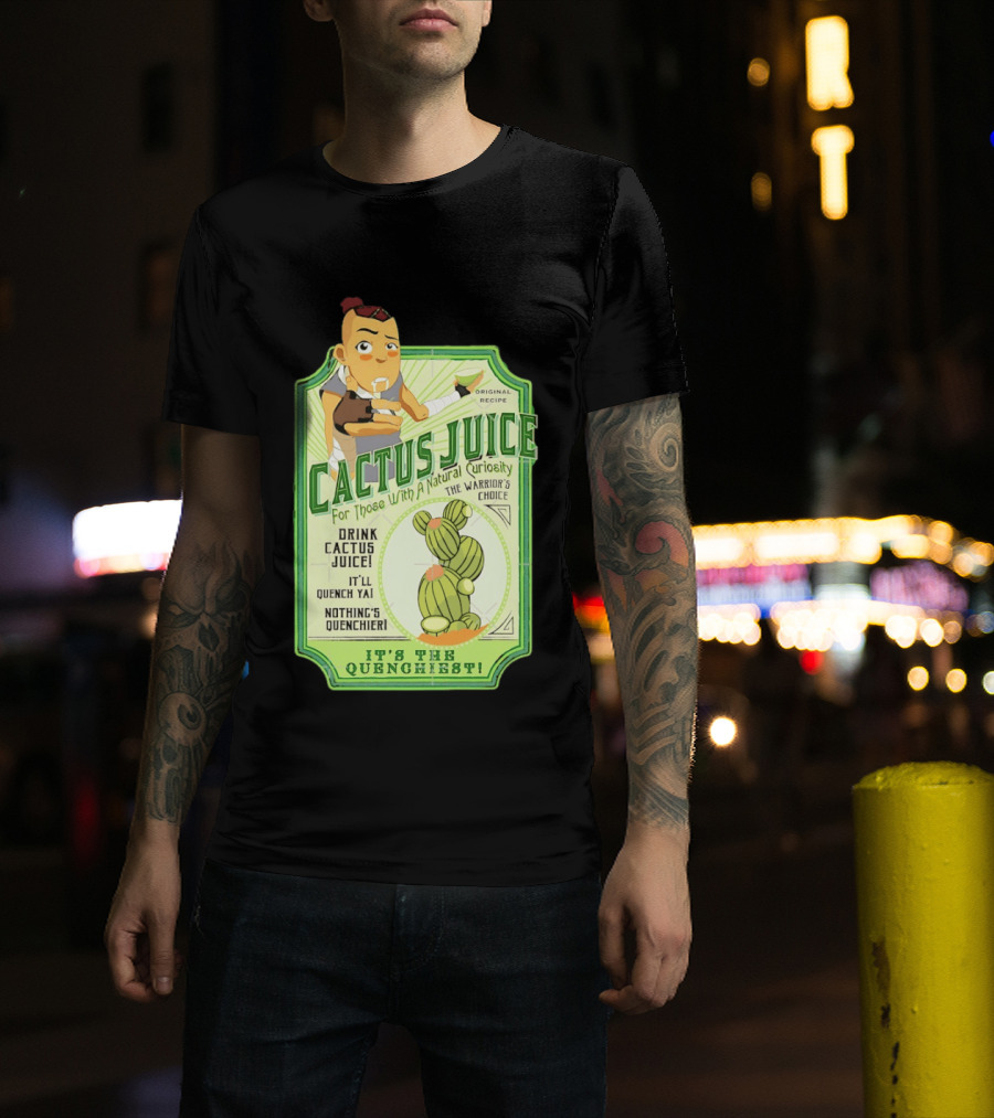 Sokka Cactus Juice It's The Quenchiest The Warrior's Choice Avatar T-Shirt