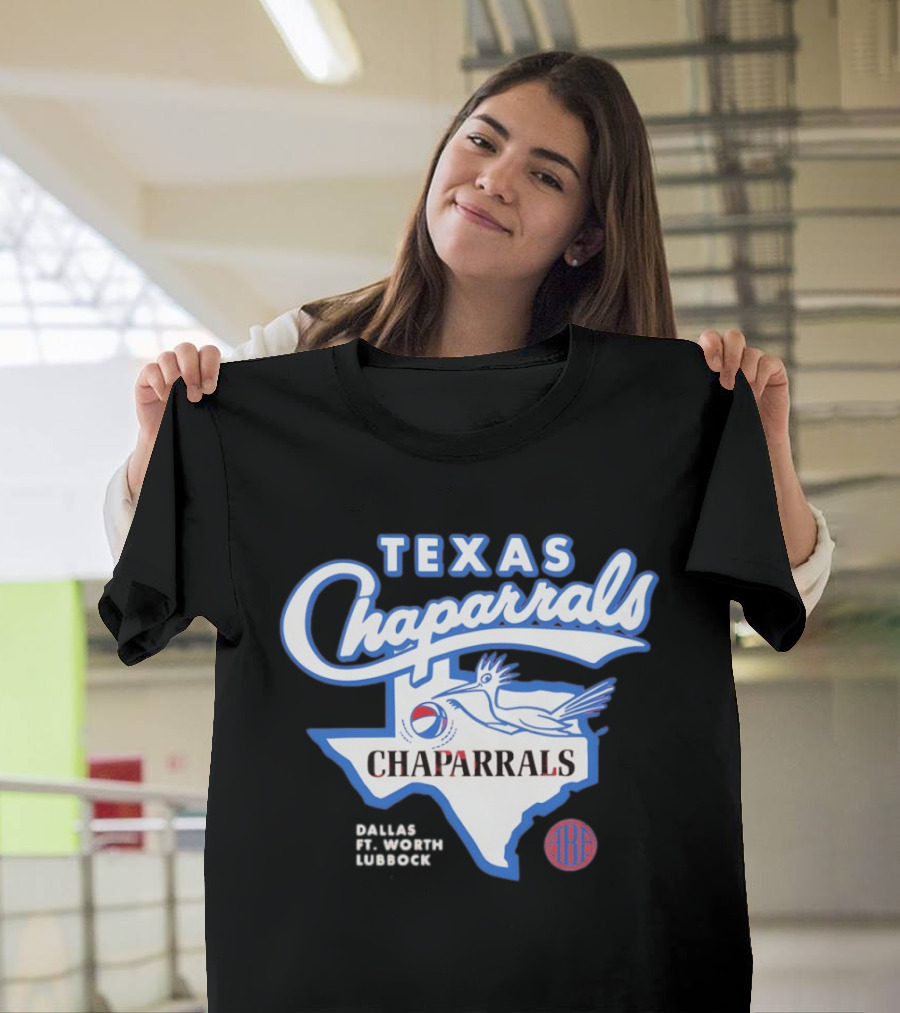 Texas Chaparrals Roadrunner American Basketball Association Dallas Ft Worth Lubbock T-Shirt