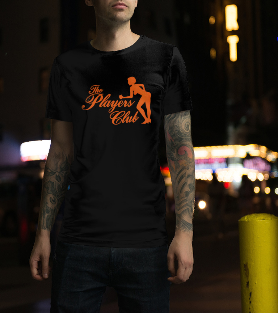 The Players Club Silhouette Retro Script T-Shirt