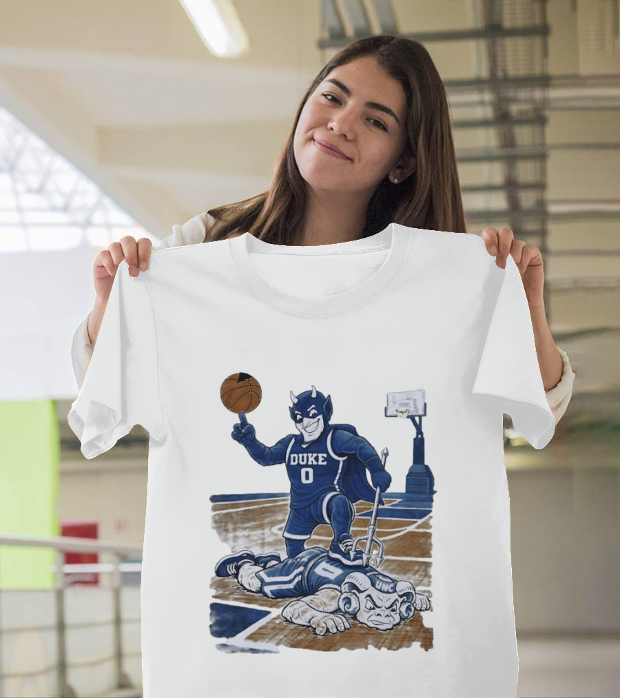 Duke Blue Devils Victory Over UNC Tar Heels Basketball Rivalry T-Shirt