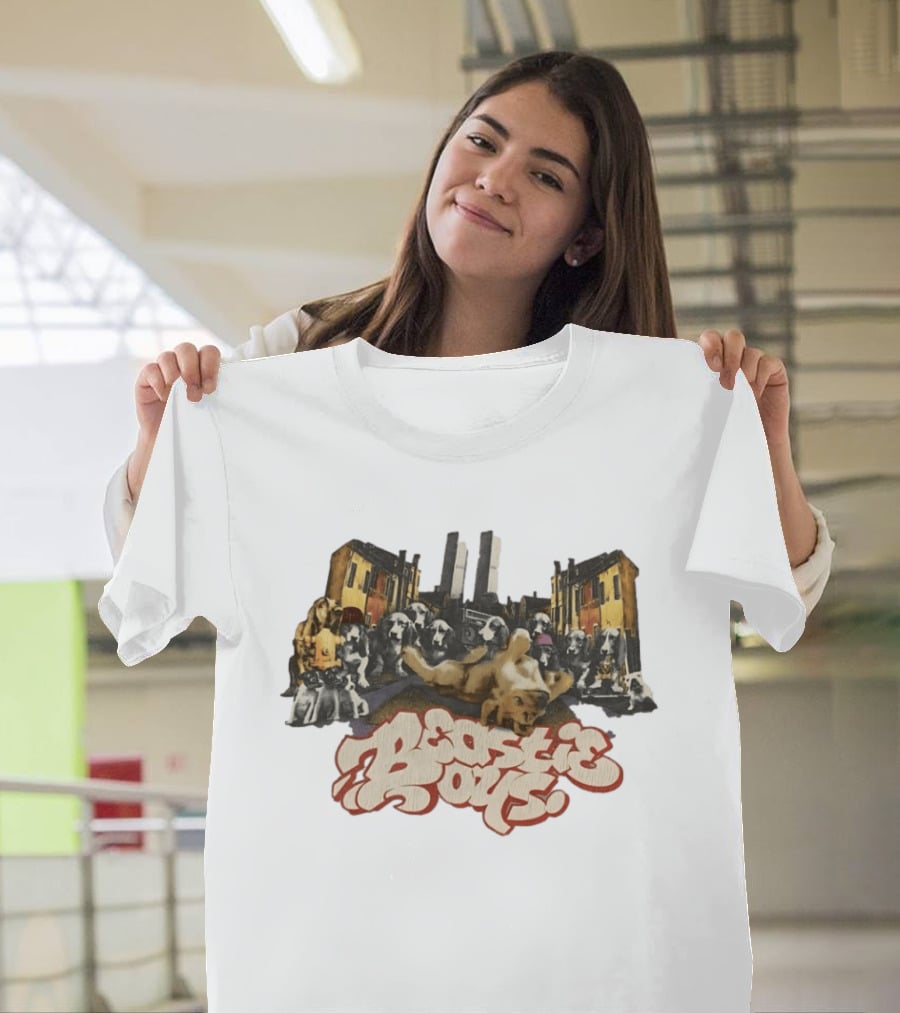 Beastie Boys 1998 Urban Dogs Street Art Collage T-Shirt