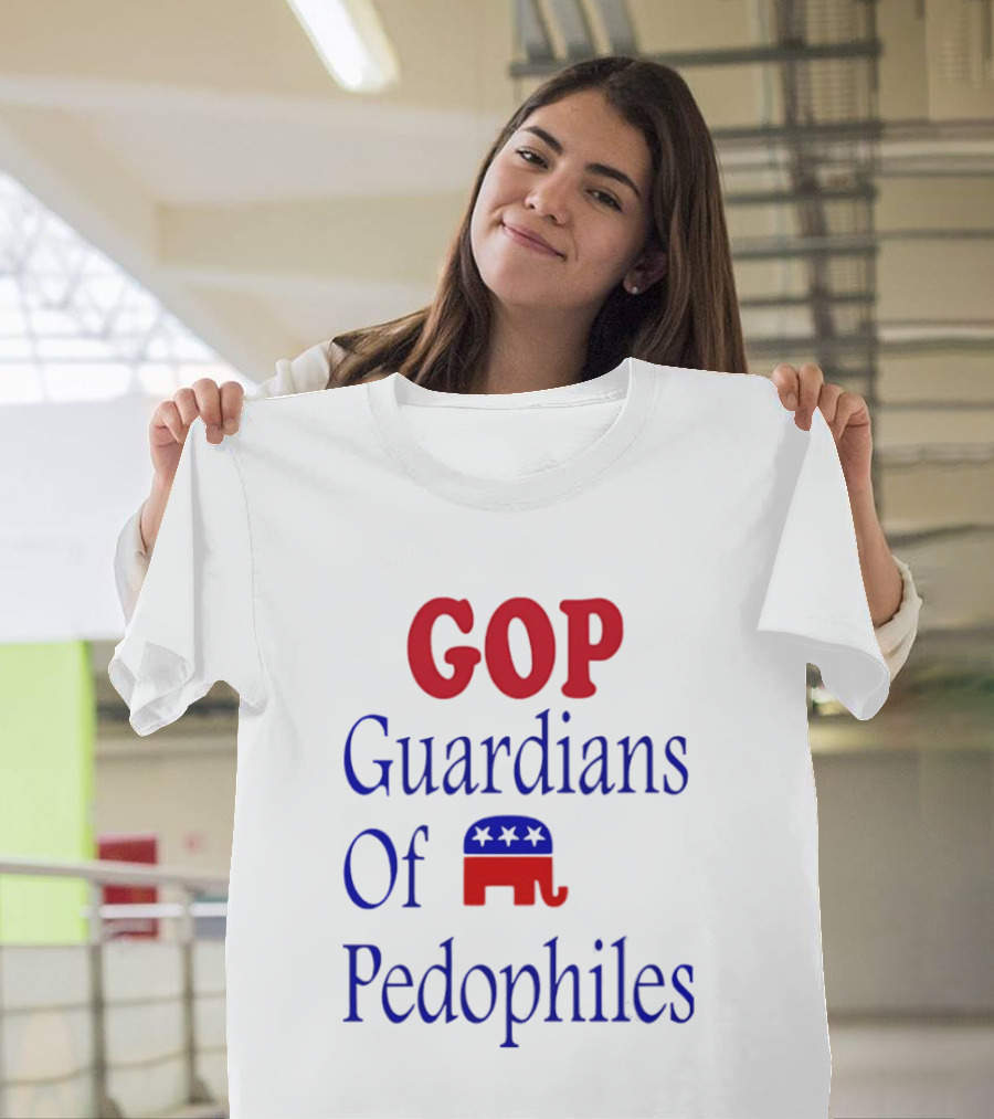 GOP Guardians Of Pedophiles Elephant Symbol Critique T-Shirt