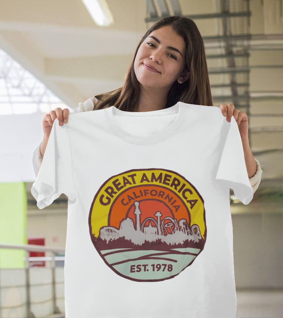 Great America California Est 1978 Roller Skyline T-Shirt