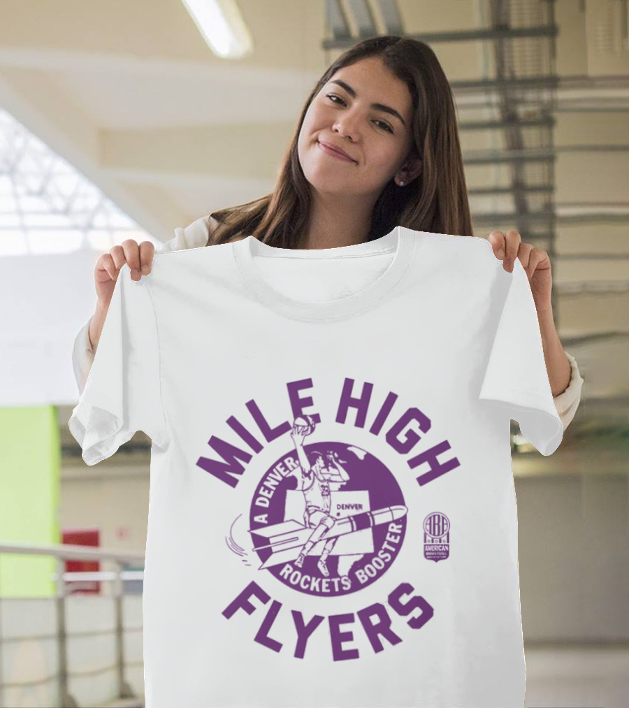 Denver Rockets Mile High Flyers ABA Basketball T-Shirt