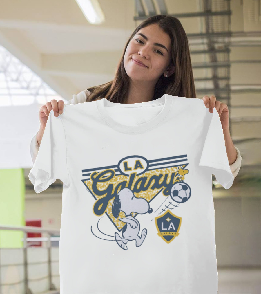 Peanuts Snoopy LA Galaxy Soccer Collaboration T-Shirt