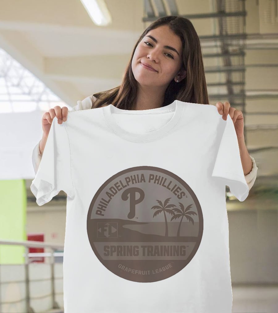 Philadelphia Phillies Spring Training Grapefruit League Palms And Sunset T-Shirt
