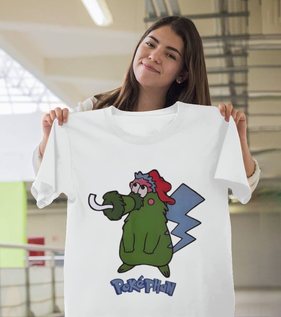 Philadelphia Phillies Pokephan Pikachu Phanatic Collaboration T-Shirt