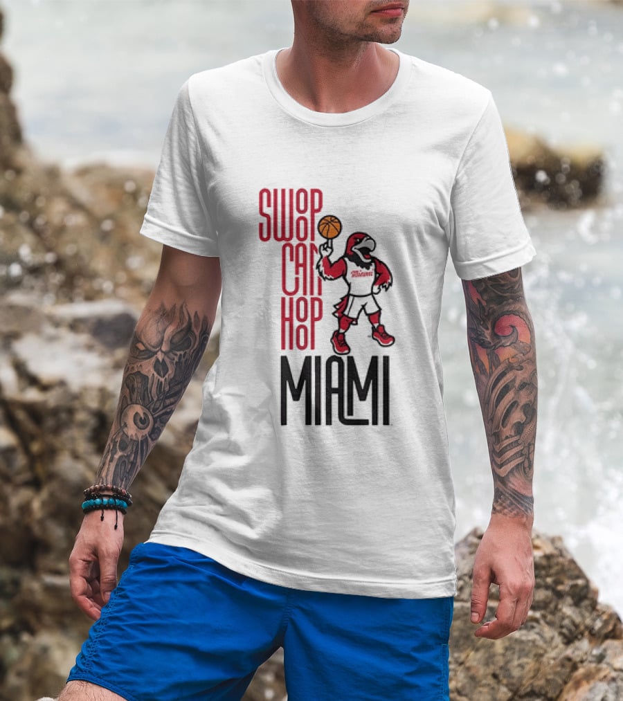 Swoop Can Hoop Miami RedHawks Basketball T-Shirt