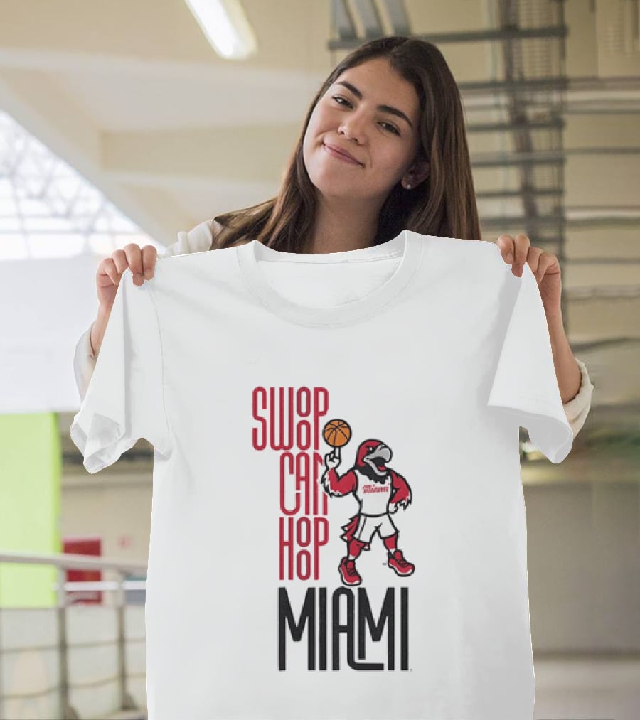 Swoop Can Hoop Miami RedHawks Basketball T-Shirt
