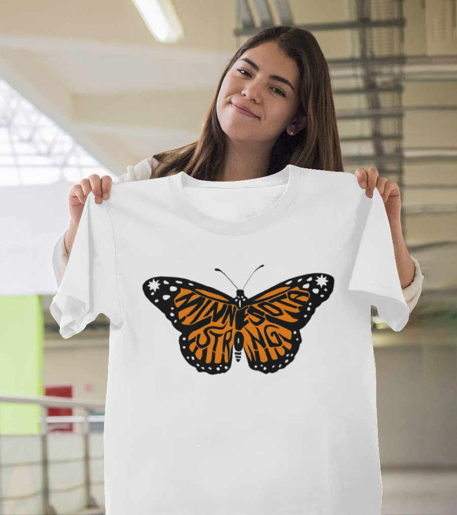 Minnesota Strong Monarch Butterfly Pride T-Shirt