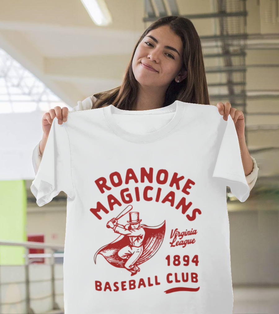 Roanoke Magicians Virginia League 1894 Baseball Club Defunct Teams T-Shirt