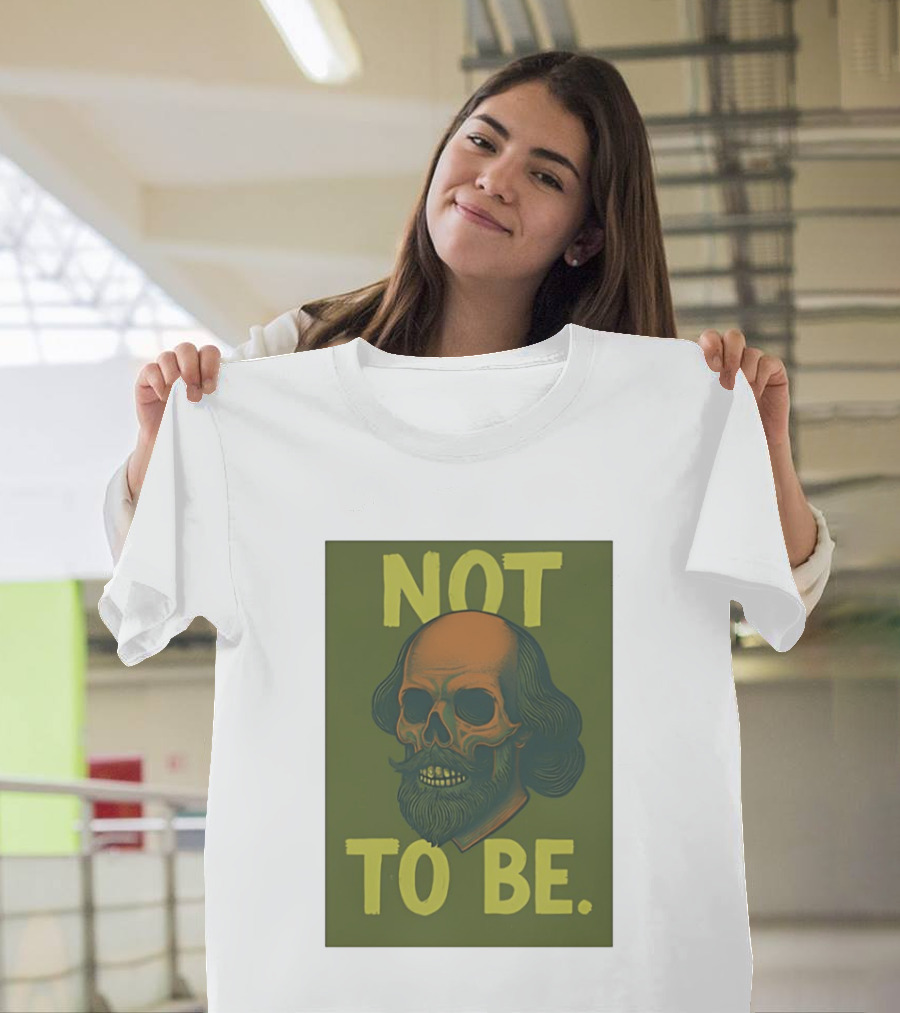 Skull Shakespeare Not To Be Hamlet Mashup T-Shirt