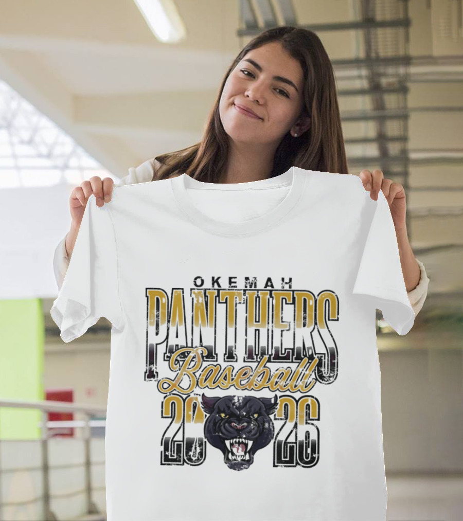 Okemah Panthers Baseball 2026 Vintage Team Spirit T-Shirt