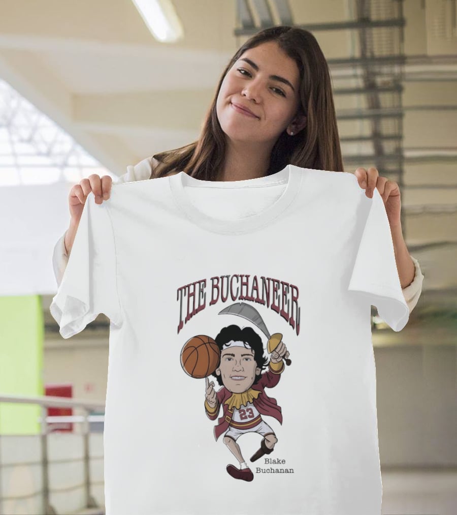 The Buchaneer Blake Buchanan Iowa State Cyclones Basketball Cartoon Number 23 T-Shirt