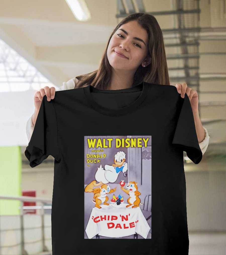 Walt Disney Donald Duck Chip 'N' Dale Vintage Animation T-Shirt