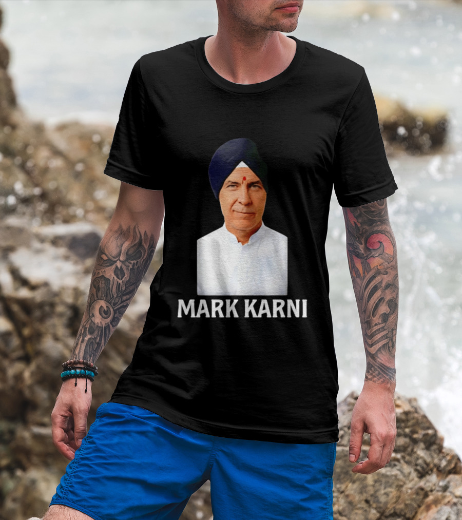 Mark Carney Turban Portrait Mark Karni T-Shirt