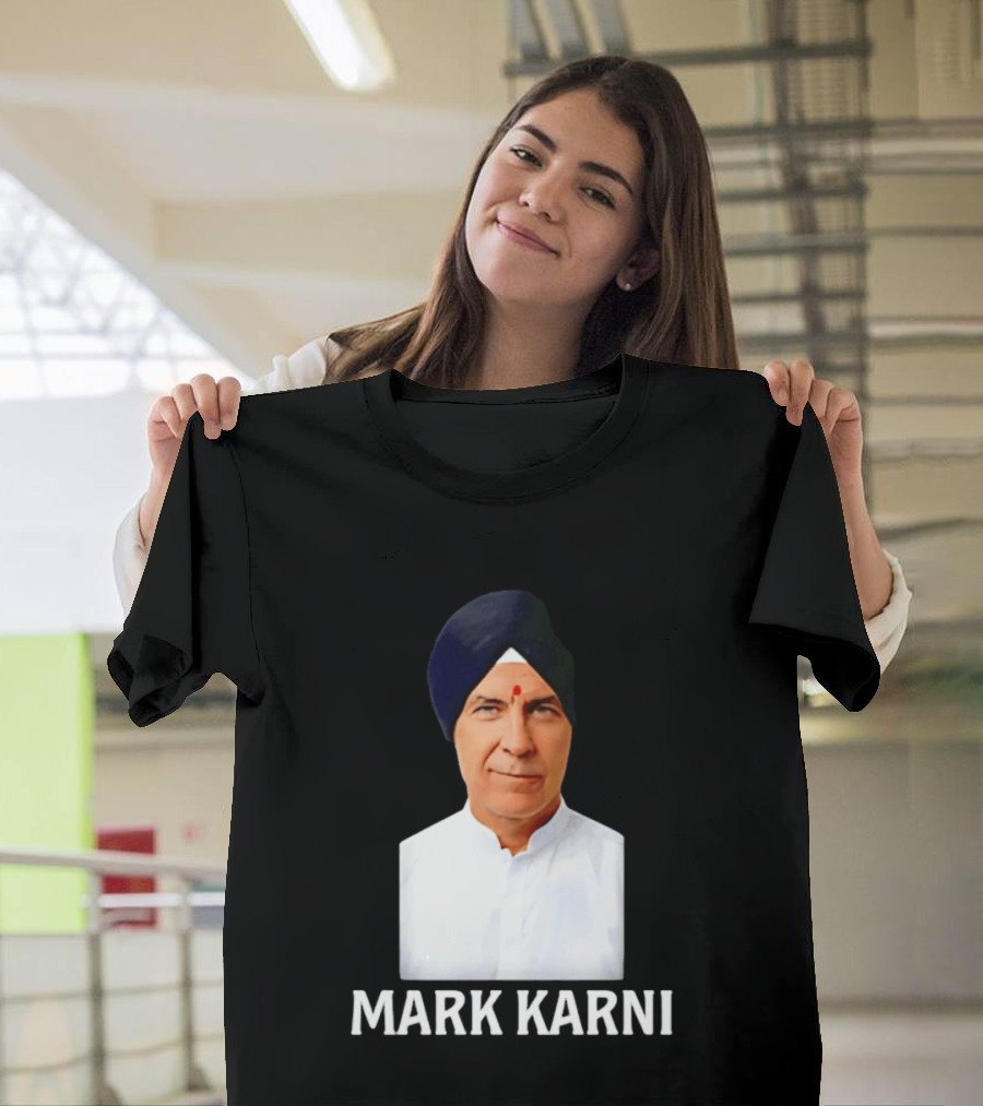 Mark Carney Turban Portrait Mark Karni T-Shirt