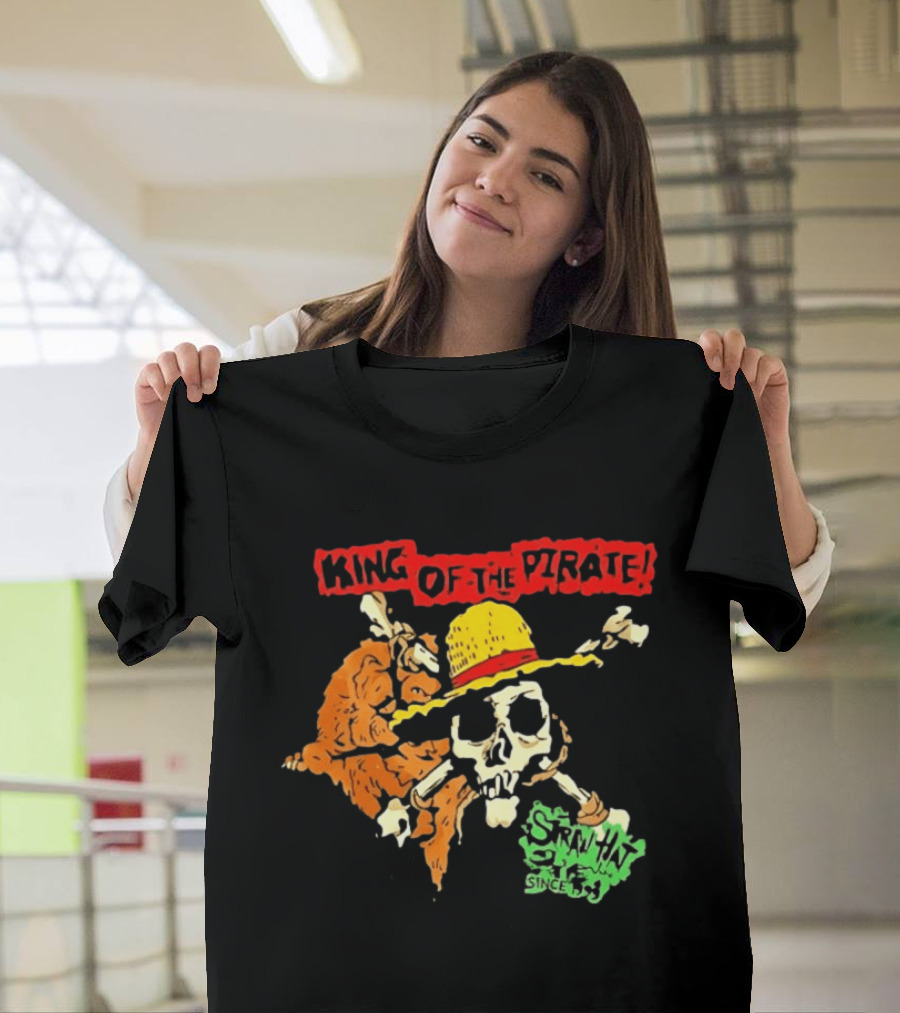 King Of The Pirate Skull And Straw Hat Since 1987 T-Shirt