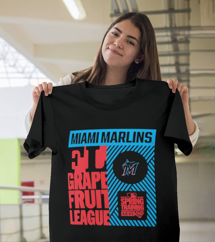 Miami Marlins 2026 Spring Training Grapefruit League 34 T-Shirt