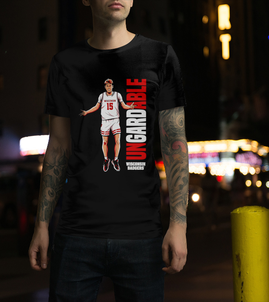 Isaac Gard Wisconsin Badgers Ungardable Basketball Player 15 T-Shirt