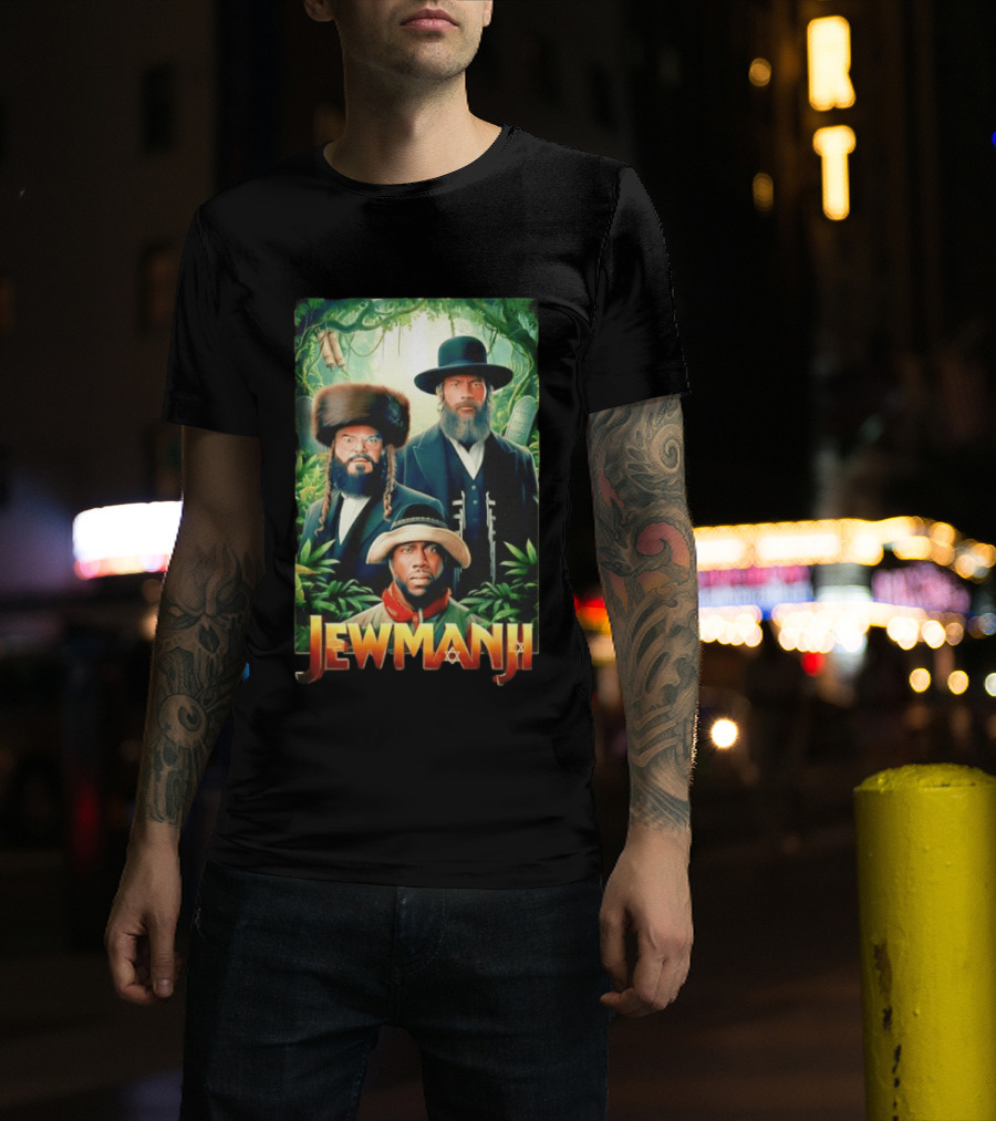 Jewmanji Movie Parody With Orthodox Jewish Characters T-Shirt