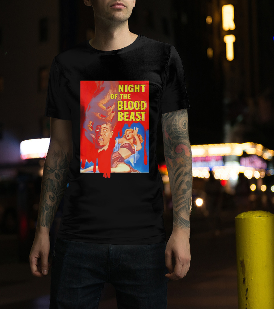 Night Of The Blood Beast Vintage Horror Movie T-Shirt