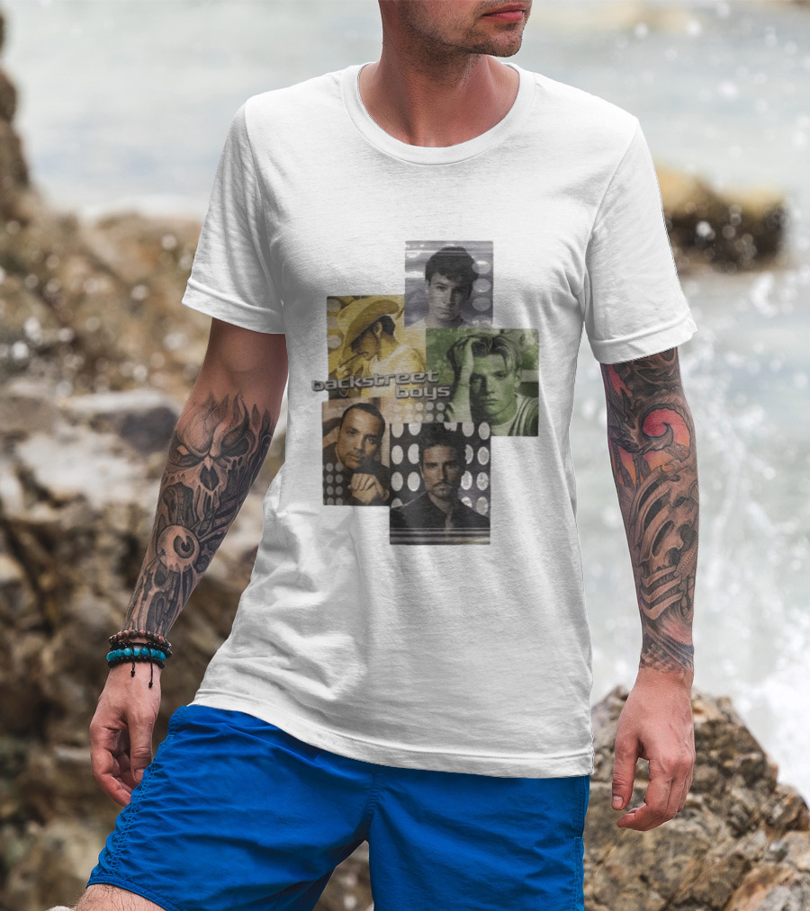 Backstreet Boys Vintage 2000s Collage Retro Aesthetic T-Shirt